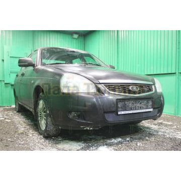 Защита радиатора Lada Priora 2014- (рестайлинг) black