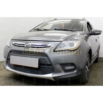 Защита радиатора Lifan X50 2015- (2 части) black