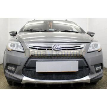 Защита радиатора Lifan X50 2015- (2 части) black