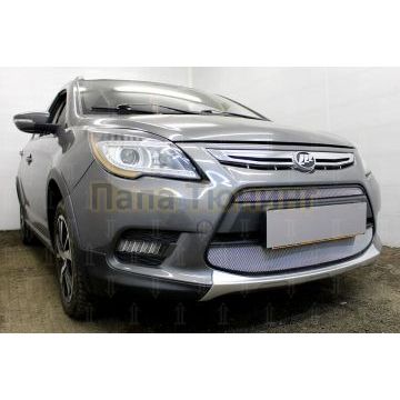 Защита радиатора Lifan X50 2015- (2 части) chrome