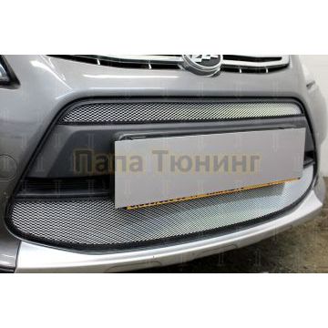 Защита радиатора Lifan X50 2015- (2 части) chrome