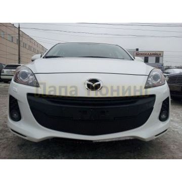 Защита радиатора Mazda 3 2011-2013 black