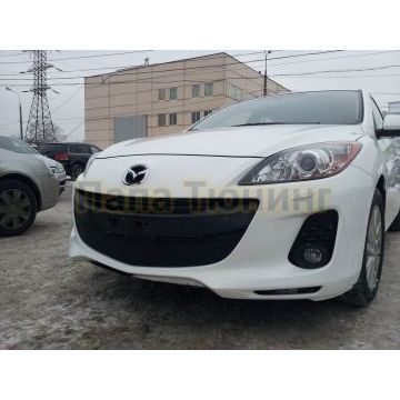 Защита радиатора Mazda 3 2011-2013 black