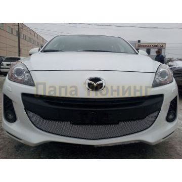 Защита радиатора Mazda 3 2011-2013 chrome