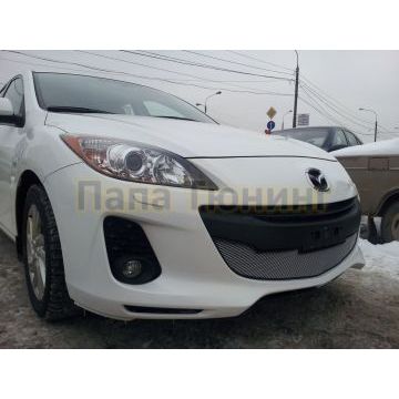 Защита радиатора Mazda 3 2011-2013 chrome