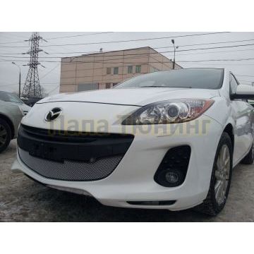 Защита радиатора Mazda 3 2011-2013 chrome