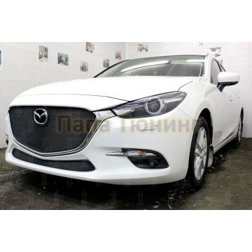 Защита радиатора Mazda 3 2016-2019 black низ