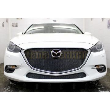 Защита радиатора Mazda 3 2016-2019 black низ
