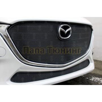 Защита радиатора Mazda 3 2016-2019 black низ