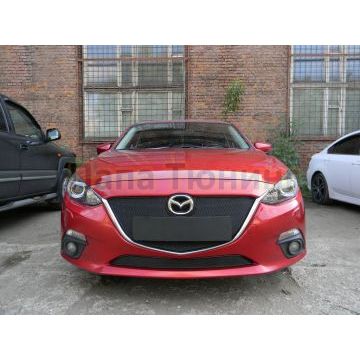 Защита радиатора Mazda 3 2013-2016 black низ PREMIUM