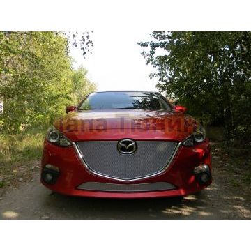 Защита радиатора Mazda 3 2013-2016 chrome низ PREMIUM