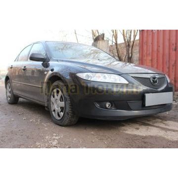 Защита радиатора Mazda 6 2002-2005 black низ