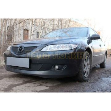Защита радиатора Mazda 6 2002-2005 black низ