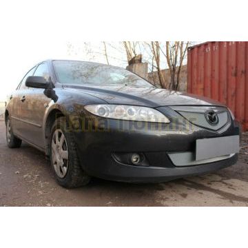 Защита радиатора Mazda 6 2002-2005 chrome низ