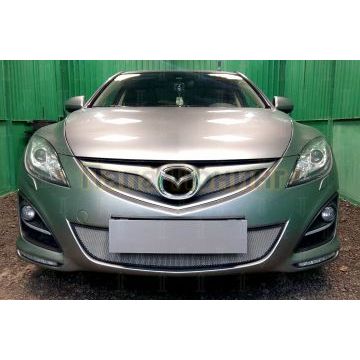Защита радиатора Mazda 6 2010-2012 Impuls Line chrome верх