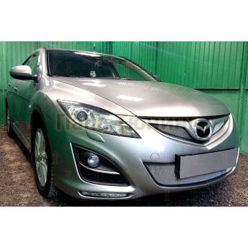 Защита радиатора Mazda 6 2010-2012 Impuls Line chrome верх