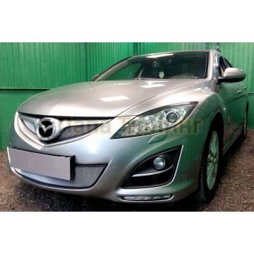 Защита радиатора Mazda 6 2010-2012 Impuls Line chrome верх