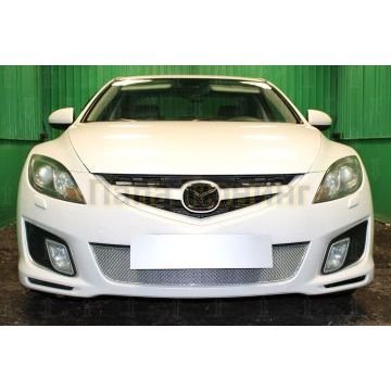 Защита радиатора Mazda 6 II (GH) 2007-2010 (Спорт) chrome PREMIUM