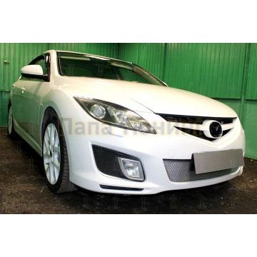 Защита радиатора Mazda 6 II (GH) 2007-2010 (Спорт) chrome PREMIUM