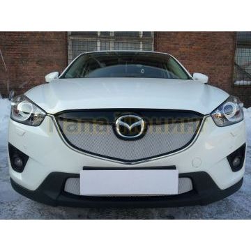 Защита радиатора Mazda CX-5 2012-2014 chrome верх