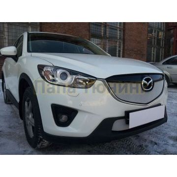 Защита радиатора Mazda CX-5 2012-2014 chrome верх
