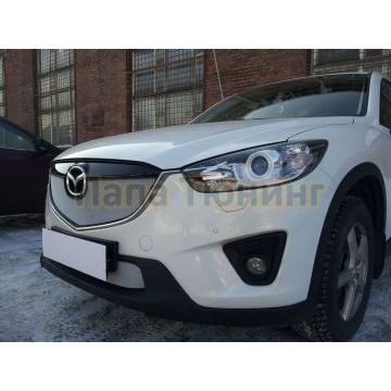 Защита радиатора Mazda CX-5 2012-2014 chrome верх