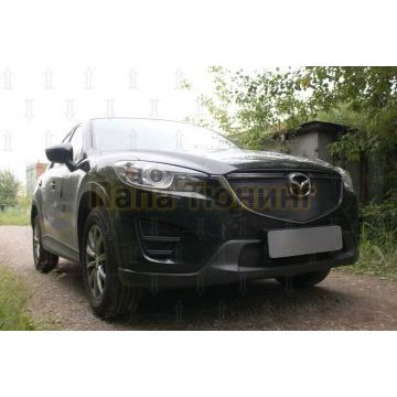 Защита радиатора Mazda CX-5 2012-2017 black низ