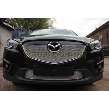 Защита радиатора Mazda CX-5 2012-2014 chrome верх PREMIUM