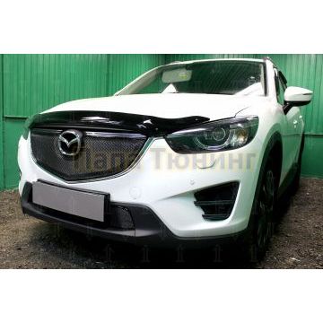 Защита радиатора Mazda CX-5 2012-2017 black низ PREMIUM