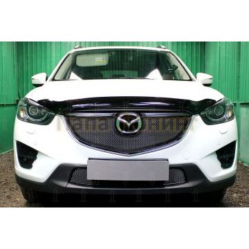 Защита радиатора Mazda CX-5 2012-2017 black низ PREMIUM