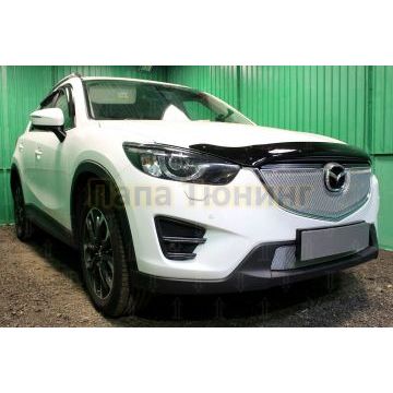 Защита радиатора Mazda CX-5 2012-2017 chrome низ PREMIUM