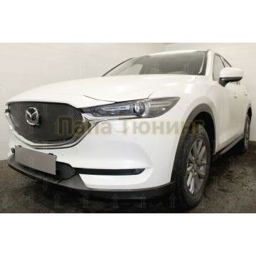 Защита радиатора Mazda CX-5 2017- black низ PREMIUM