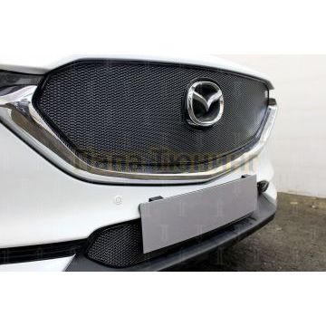 Защита радиатора Mazda CX-5 2017- black низ PREMIUM
