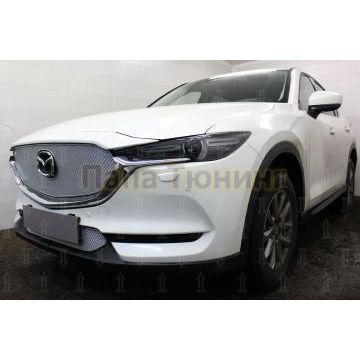 Защита радиатора Mazda CX-5 2017- chrome низ PREMIUM
