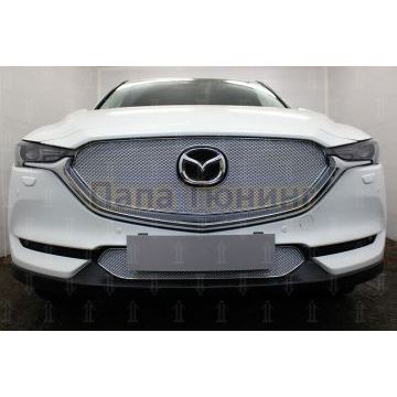 Защита радиатора Mazda CX-5 2017- chrome низ PREMIUM