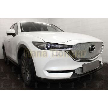 Защита радиатора Mazda CX-5 2017- chrome низ PREMIUM