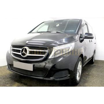 Защита радиатора Mercedes-Benz V-Klass II 2014- black
