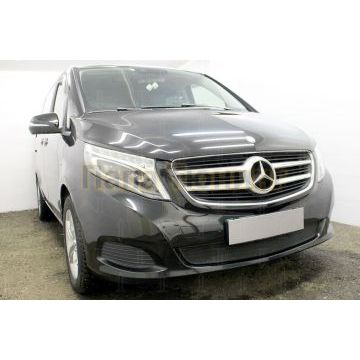 Защита радиатора Mercedes-Benz V-Klass II 2014- black