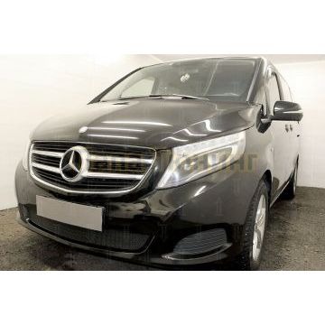 Защита радиатора Mercedes-Benz V-Klass II 2014- black PREMIUM