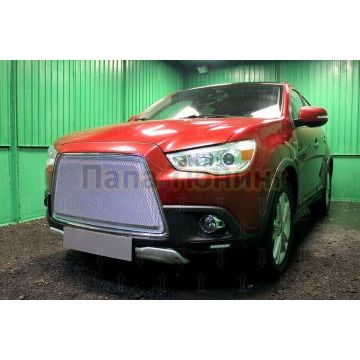 Защита радиатора Mitsubishi ASX 2010-2012 3D chrome PREMIUM