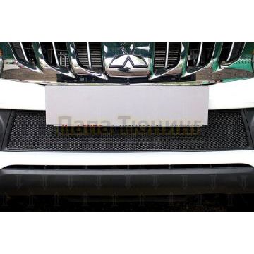 Защита радиатора Mitsubishi L200 V 2015-2019 black PREMIUM