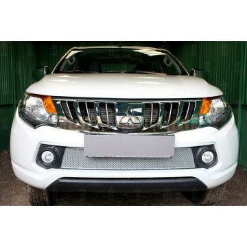 Защита радиатора Mitsubishi L200 V 2015-2019 chrome PREMIUM