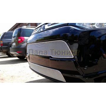 Защита радиатора Mitsubishi Outlander III 2012-2015 chrome низ PREMIUM