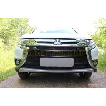 Защита радиатора Mitsubishi Outlander III 2015-2018 (4 части) black