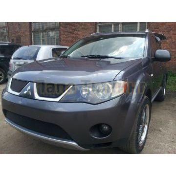 Защита радиатора Mitsubishi Outlander XL 2006-2010 black низ