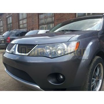 Защита радиатора Mitsubishi Outlander XL 2006-2010 black низ