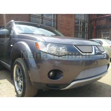 Защита радиатора Mitsubishi Outlander XL 2006-2010 chrome низ