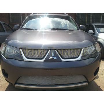 Защита радиатора Mitsubishi Outlander XL 2006-2010 chrome низ