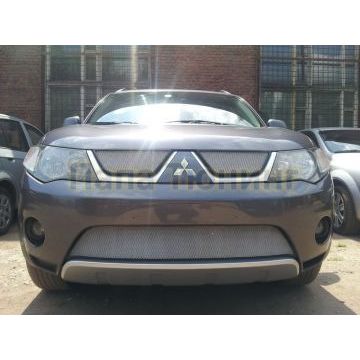 Защита радиатора Mitsubishi Outlander XL 2006-2010 chrome низ