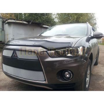 Защита радиатора Mitsubishi Outlander XL 2010-2012 (3 части) chrome
